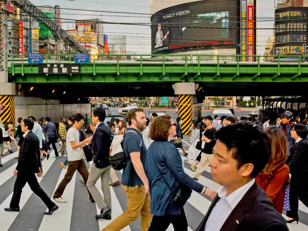 Rush hour, Shinjuku (Tokyo)
